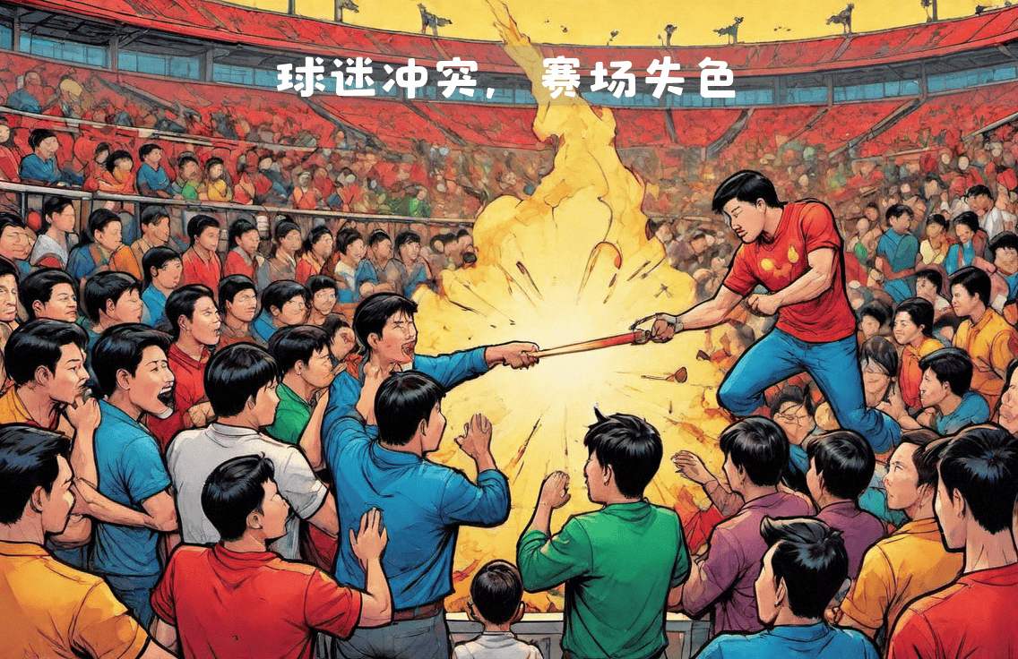 足球赛场上豪强碰撞，观众热血沸腾，场面火爆无比！的简单介绍